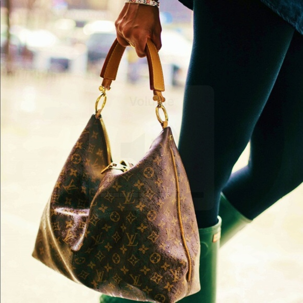 SOLD Louis Vuitton Discontinued Sully MM Hobo - Picture 1 of 8